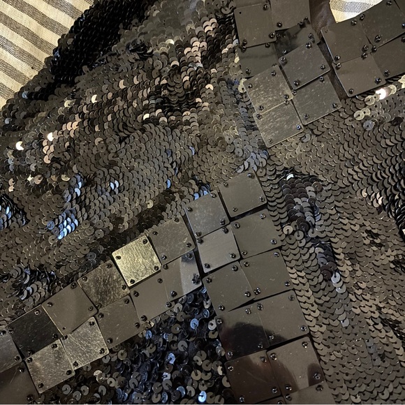 Arden B. Silk and sequin black mini dress - Picture 9 of 9